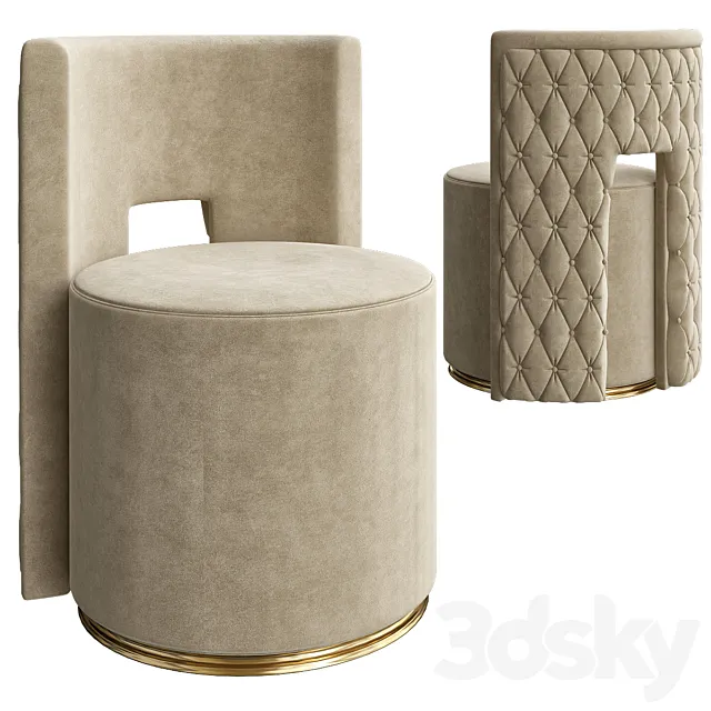 Festino Swivel Easy Chair Kare 3D Model Festino Swivel Easy Chair Kare 3D Model