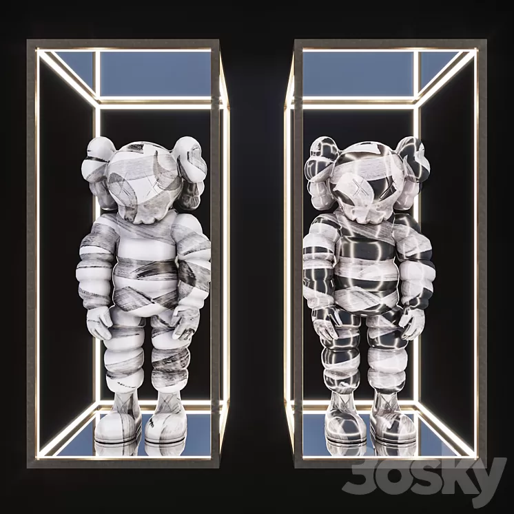 FI Kaws What Party 3D Model Free Download