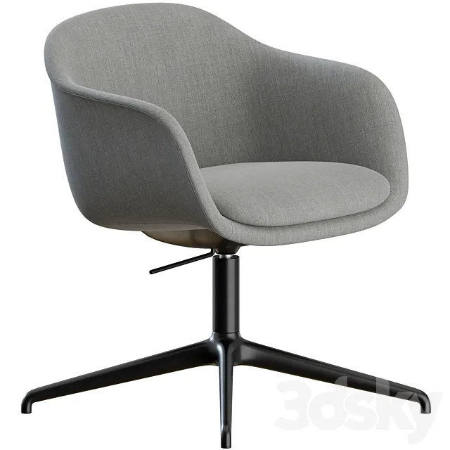 Fiber Conference Armchair Swivel by Muuto 3D Model Fiber Conference Armchair Swivel by Muuto 3D Model