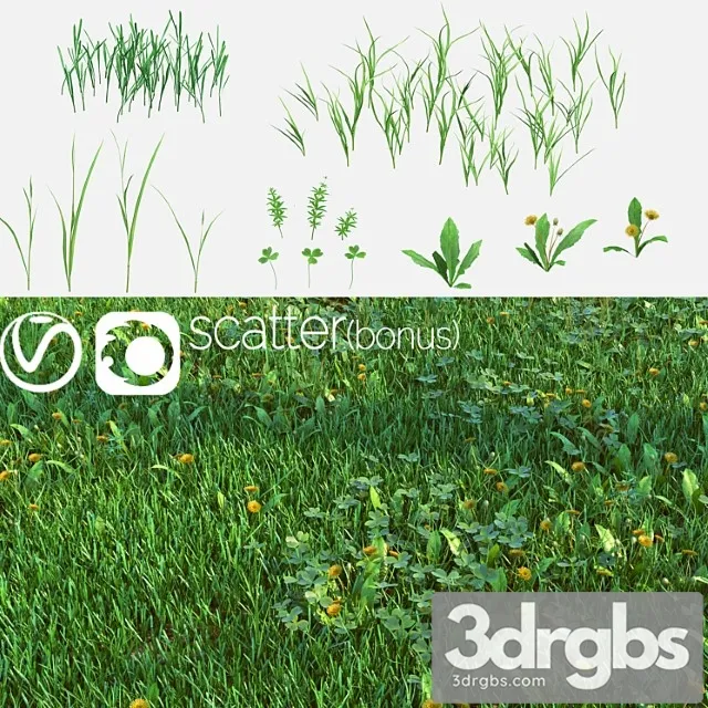 Field Grass and Lawn Creation Kit 1 3D Model Download Field Grass and Lawn Creation Kit 1 3D Model Download