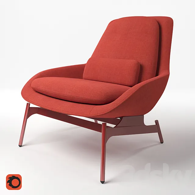 Field Lounge Chair 3D Model