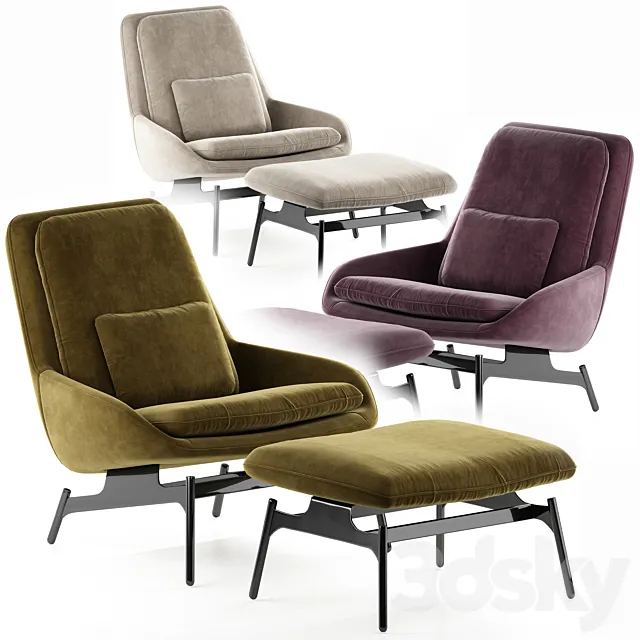 Field Lounge Chair 3D Model Field Lounge Chair 3D Model