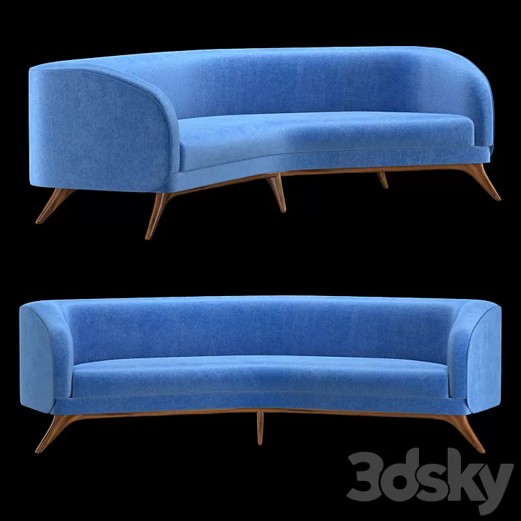 Fifth Avenue Wide Angle Sofa 3D Model