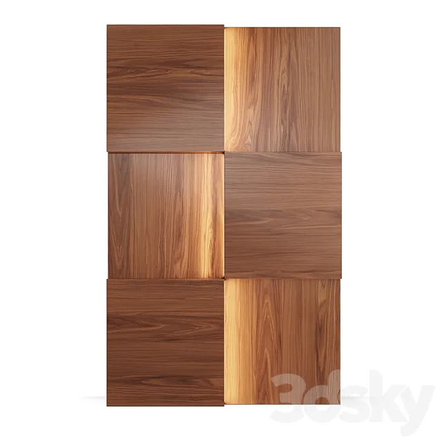 FIFTYFOURMS Dos Wall Panels 3D Model FIFTYFOURMS Dos Wall Panels 3D Model