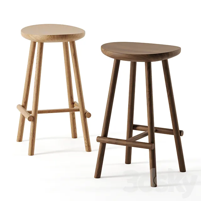 Figura bar stool by Tolv 3DModel Figura bar stool by Tolv 3DModel