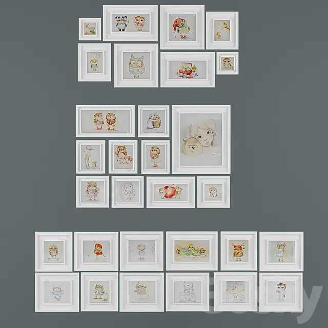 Figures Inga Palzer 3DModel Figures Inga Palzer 3DModel