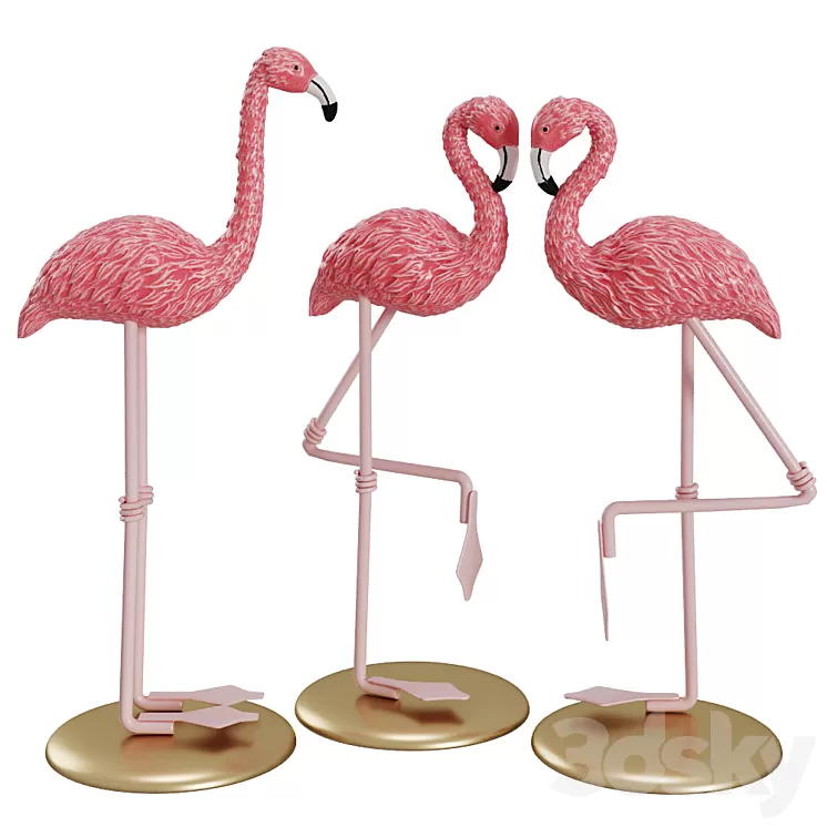 Figurine _flamingo 3D Model