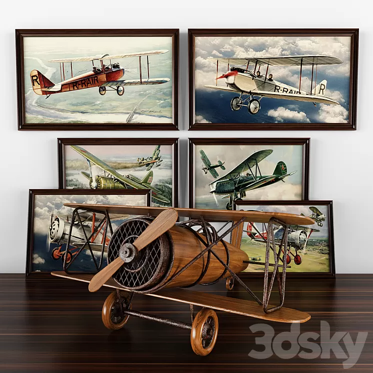 Figurine Airplane 3D Model