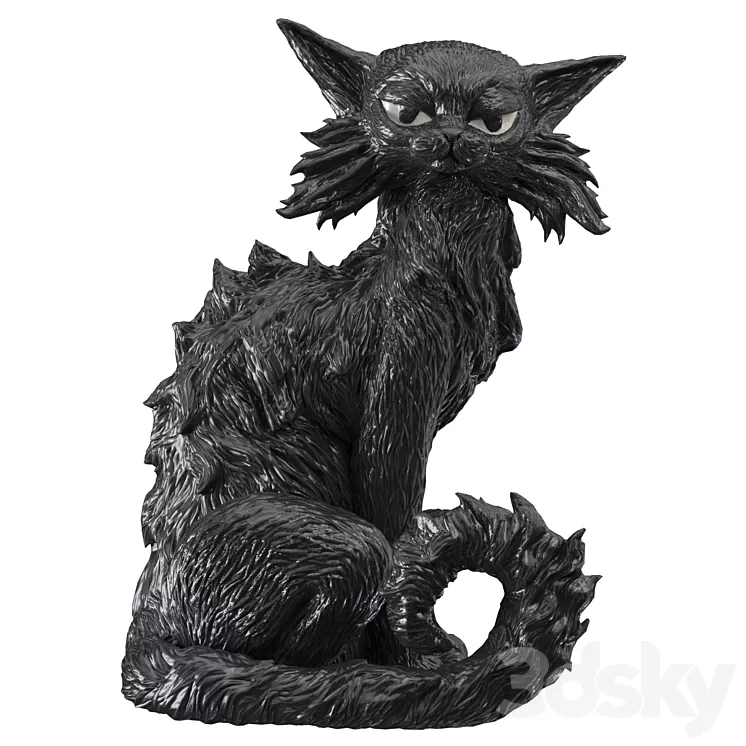 Figurine Cat Salem 3D Model Free Download