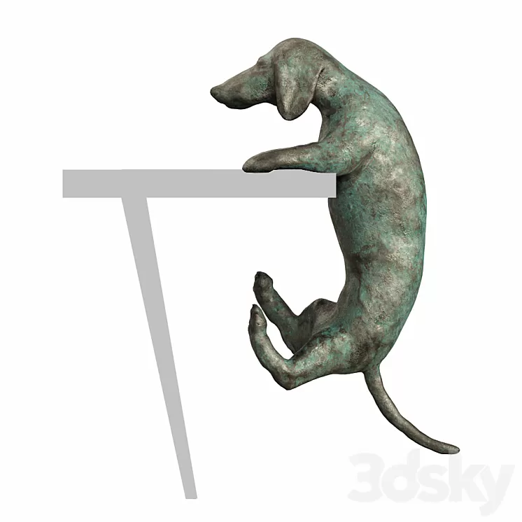 Figurine dachshund 3D Model