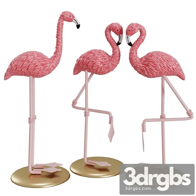Figurine  Flamingo 3D Model Download