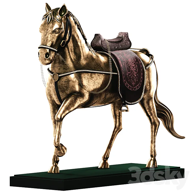 Figurine Horse 3D Model Free Download