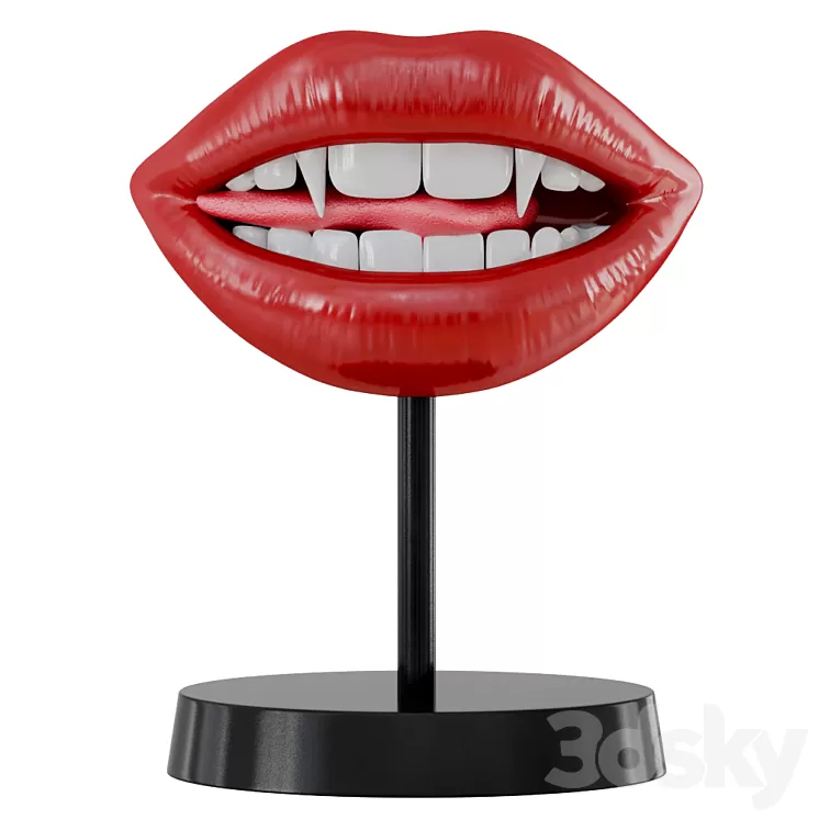 Figurine Lips Vampir Teeth 3D Model Figurine Lips Vampir Teeth 3D Model