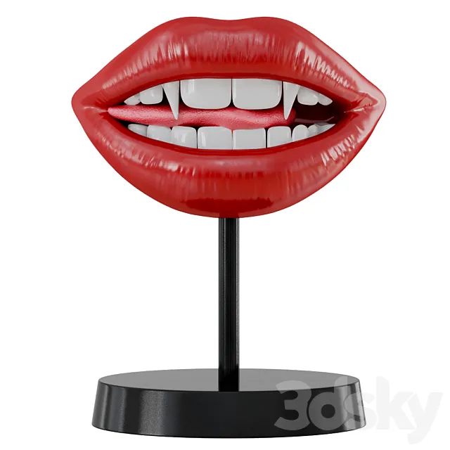Figurine Lips Vampir Teeth 3DModel Figurine Lips Vampir Teeth 3DModel