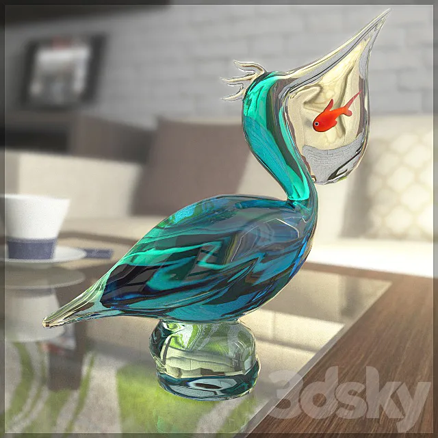 Figurine pelican 3DModel Figurine pelican 3DModel