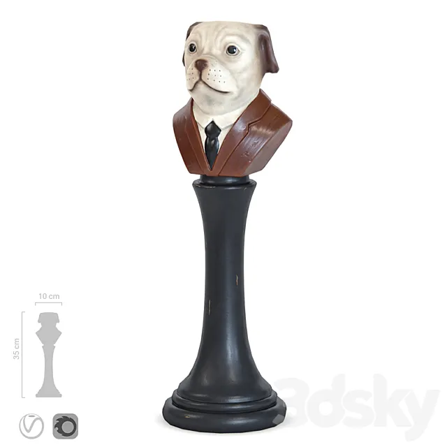 Figurine Woof (woof) 3dmodel - 3dsky Decor Helper