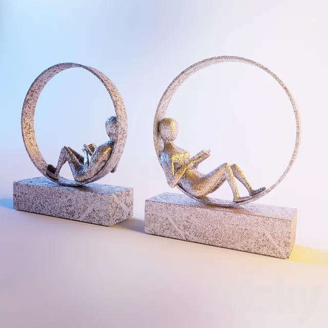 Figurines “to read a couple of” 3DModel