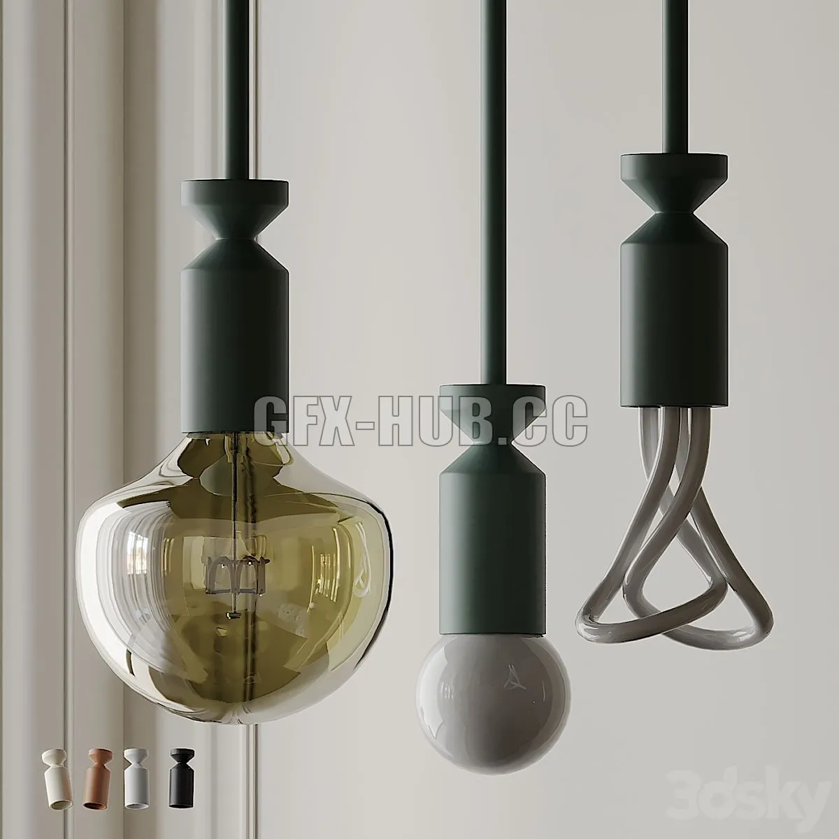 FILD and Plumen STICK Lamp 3D Model