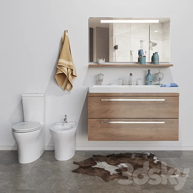 Filling Bathroom 3DModel Filling Bathroom 3DModel