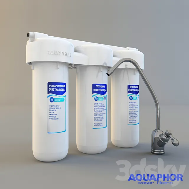 filter for running water AQUAPHOR 3DModel