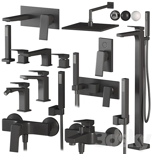 FIMA Carlo Frattini Fit set faucets and showers 3D Model
