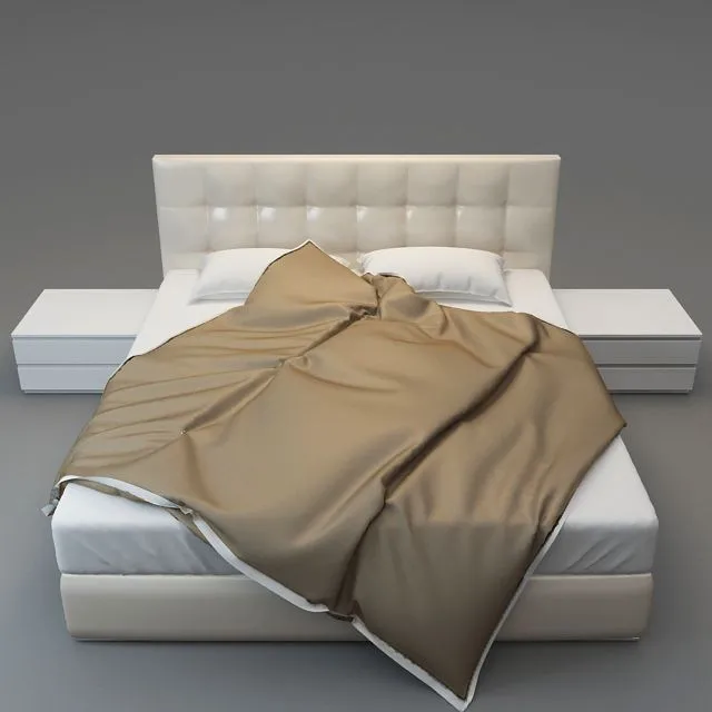 FIMES Double bed soft 3D Model