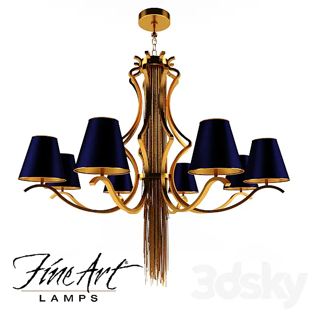 Fine Art Lamps Chandelier 3DModel Fine Art Lamps Chandelier 3DModel