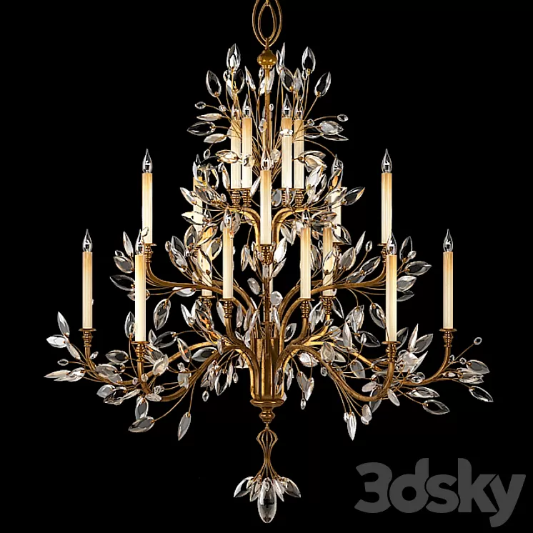 Fine Art Lamps Crystal Laurel 774540 3D Model Fine Art Lamps Crystal Laurel 774540 3D Model