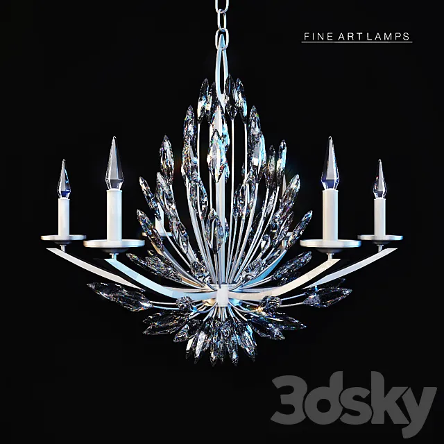 Fine Art Lamps Lily Buds 881140 3D Model Fine Art Lamps Lily Buds 881140 3D Model