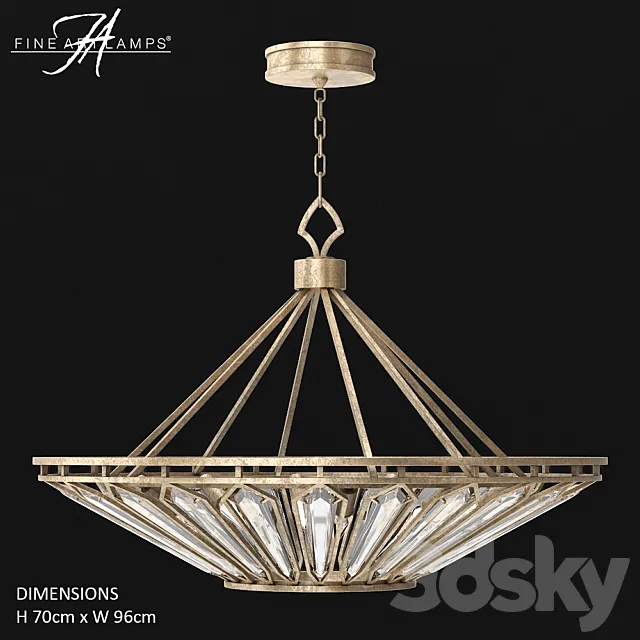 Fine Art Lamps Westminster 885440 3D Model Fine Art Lamps Westminster 885440 3D Model