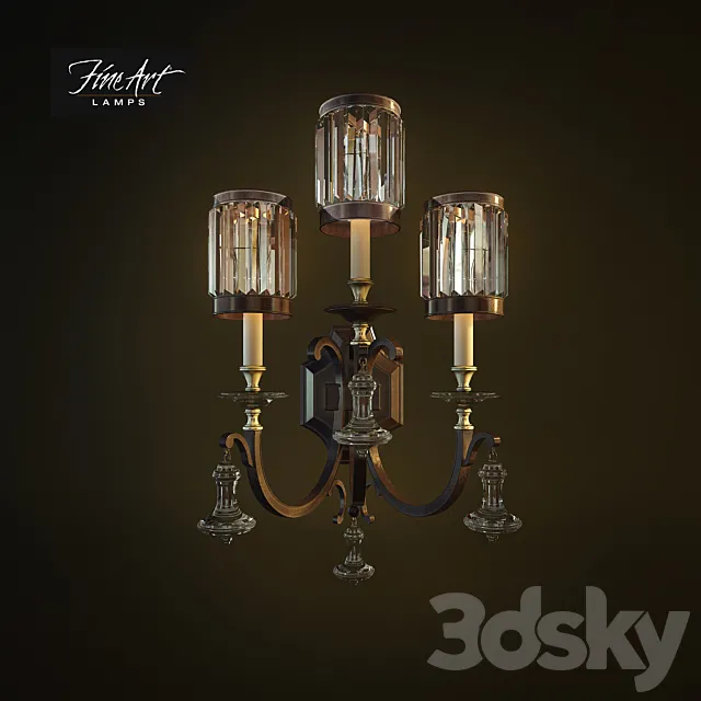 Fine Art wall lamp 3D Model