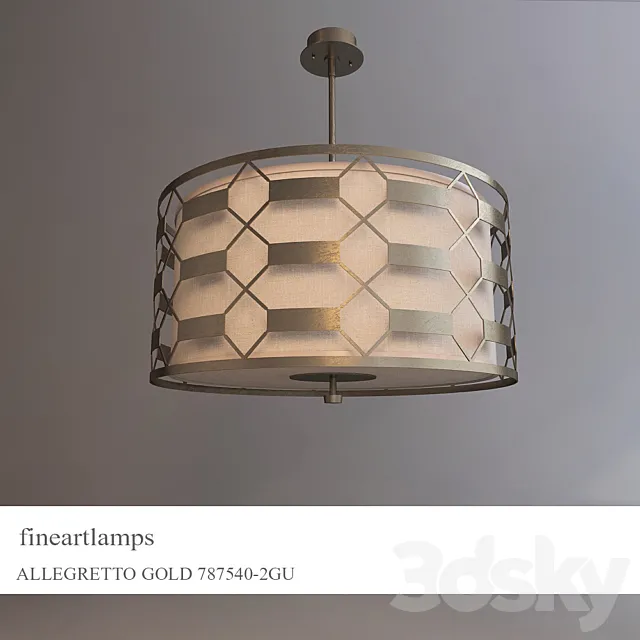 fine artlamps ALLEGRETTO GOLD 3D Model fine artlamps ALLEGRETTO GOLD 3D Model