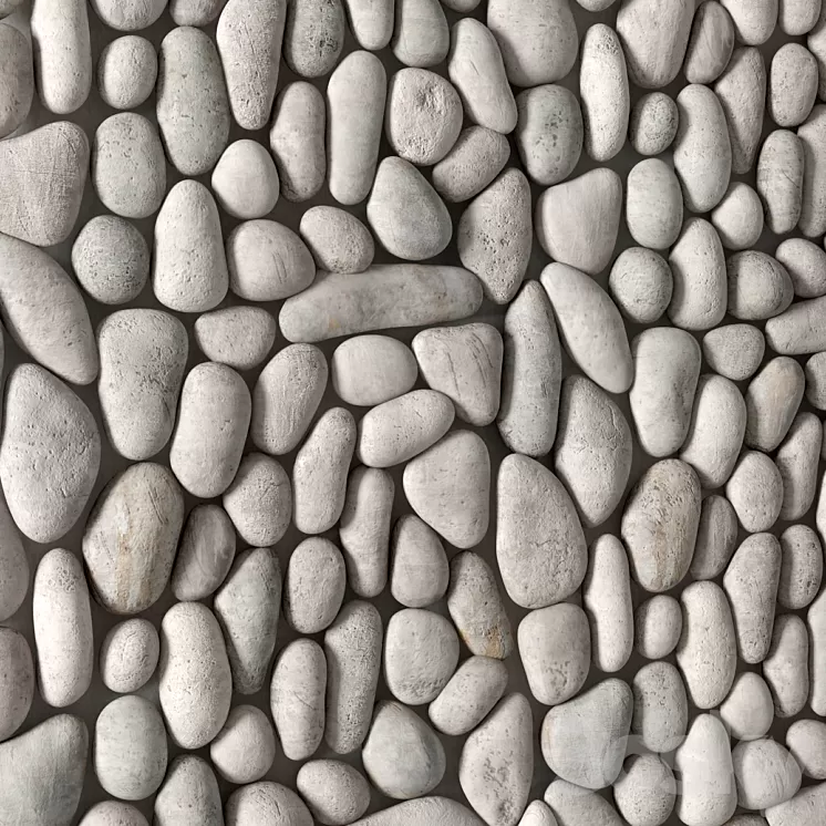 Fine pebble panel 3D Model Fine pebble panel 3D Model