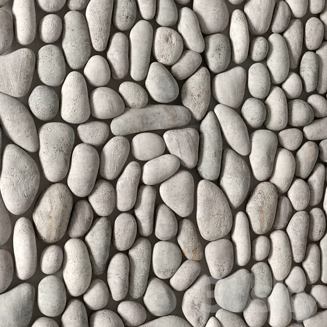 Fine pebble panel 3DModel Fine pebble panel 3DModel