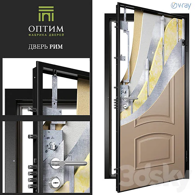 FINE. The front door series Rome. 3D Model