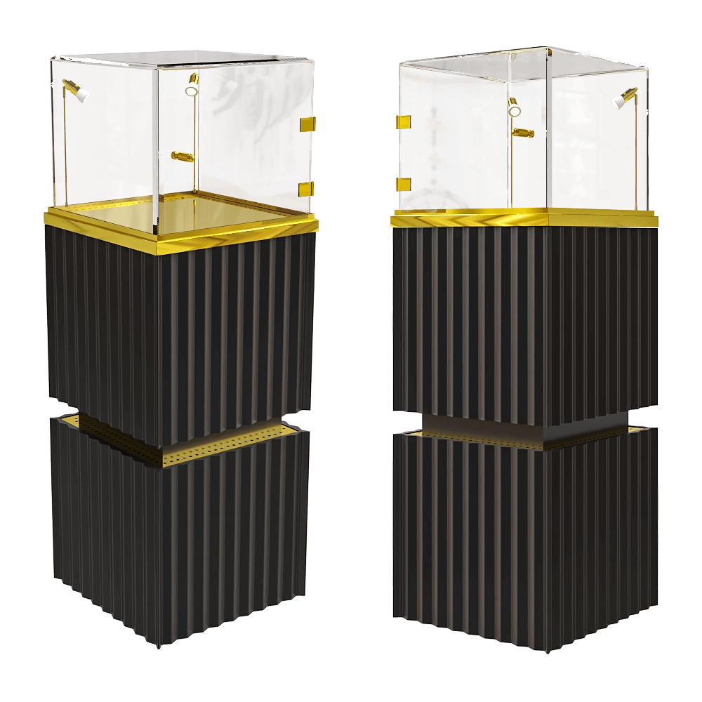 FINIST – Floor showcases for one dessert Uno 3D Model