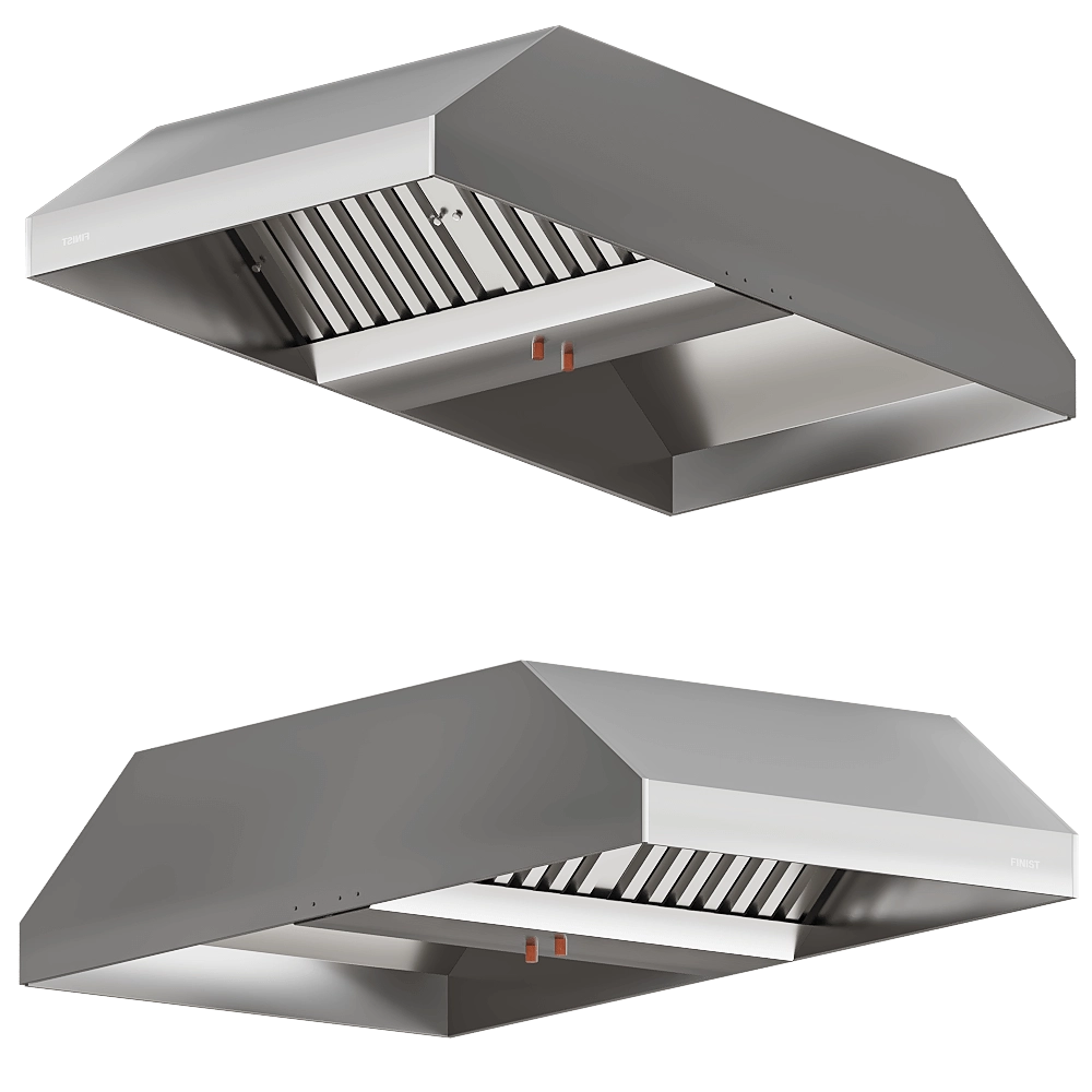 FINIST – Stainless steel exhaust hood ZVN 04 3D Model