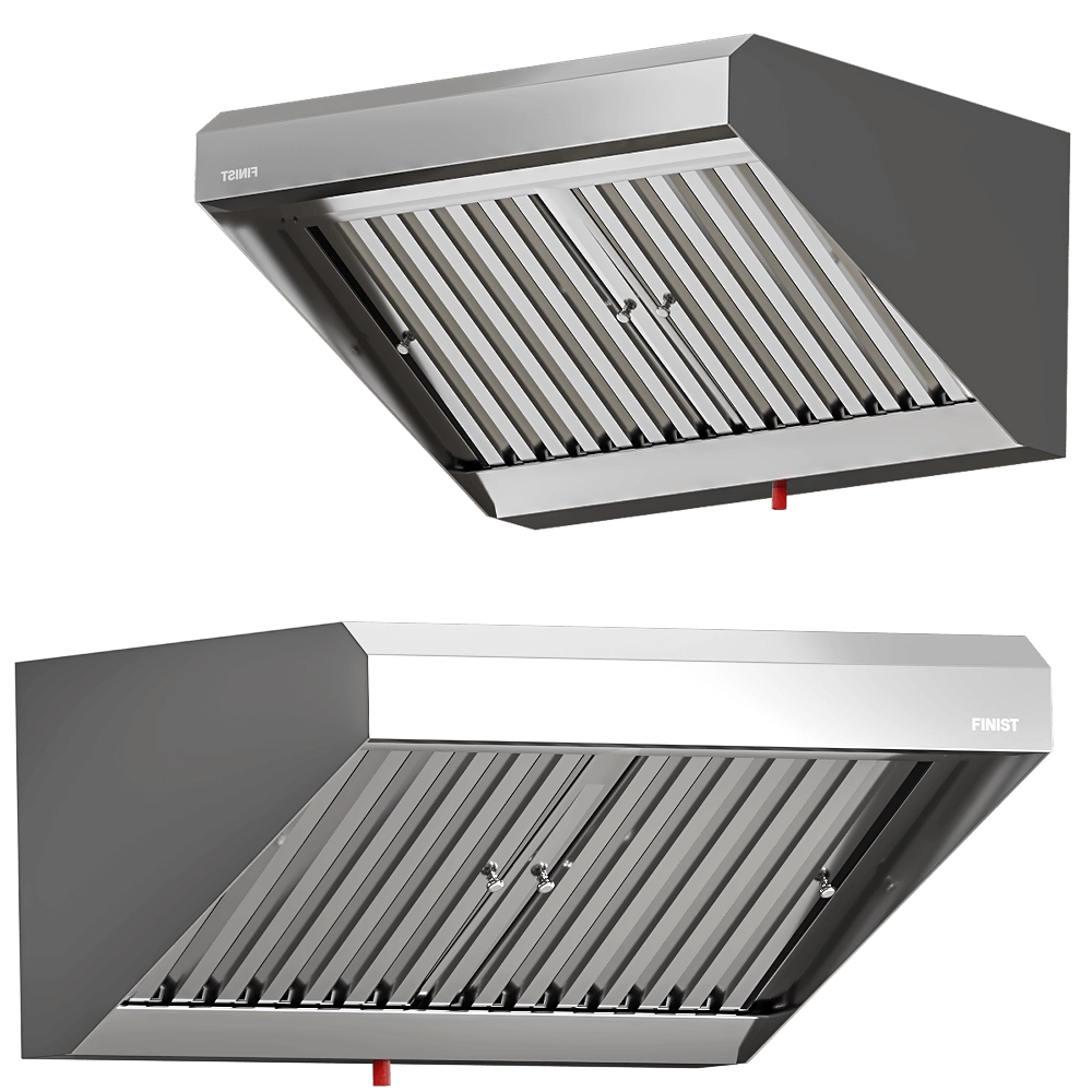 FINIST – Stainless steel exhaust hood ZVN 05 3D Model
