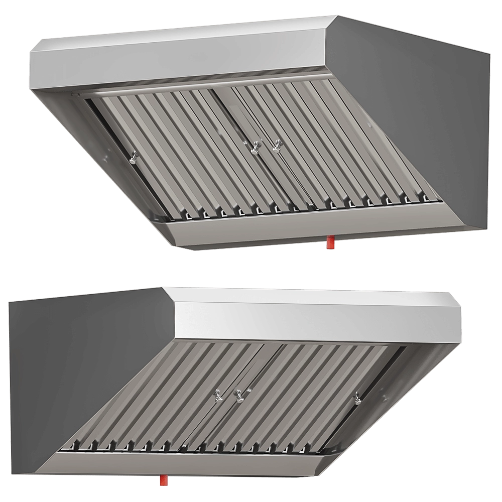 FINIST – Stainless steel exhaust hood ZVN04 05 3D Model