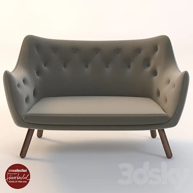 Finn Juhl Poet Sofa 3DModel Finn Juhl Poet Sofa 3DModel
