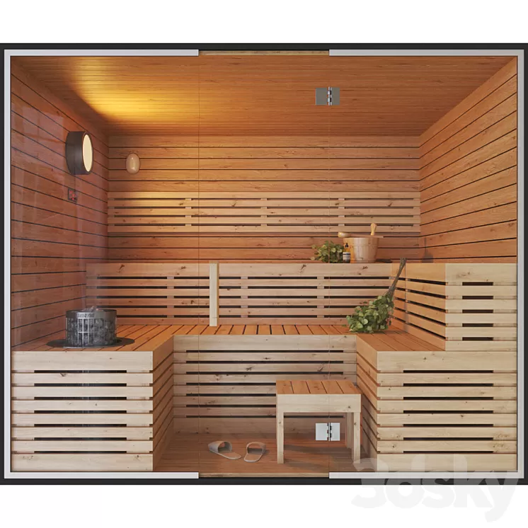 Finnish Sauna 2 3D Model