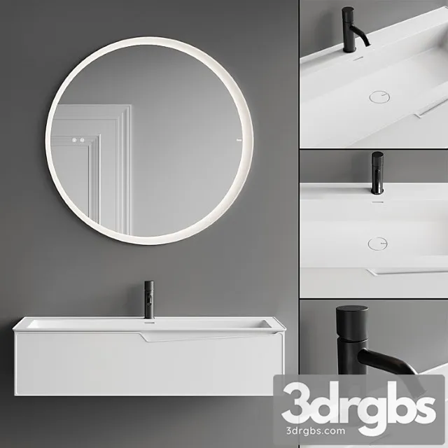 Fiora Frame Vanity Unit Set 1 3D Model Download