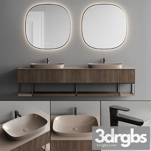 Fiora Sen Vanity Unit Set 2 3D Model Download