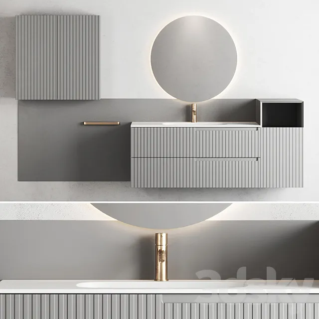 Fiora Synergy Vanity Unit set 1 3DModel Fiora Synergy Vanity Unit set 1 3DModel