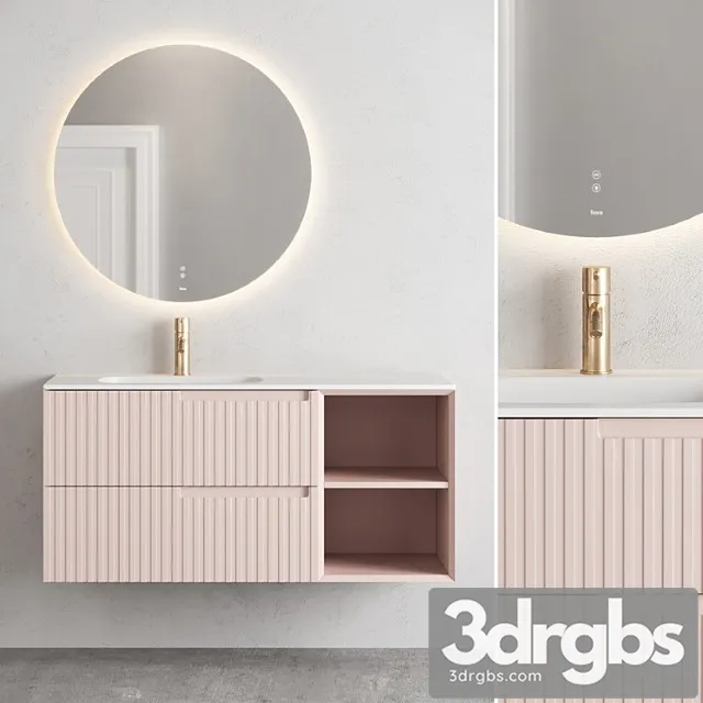 Fiora Synergy Vanity Unit Set 2 3D Model Download