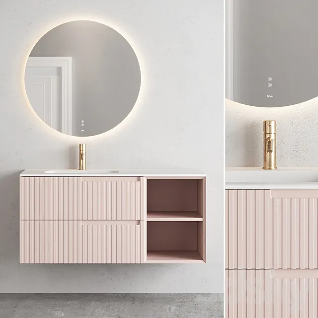 Fiora synergy vanity unit set 2 3DModel Fiora synergy vanity unit set 2 3DModel