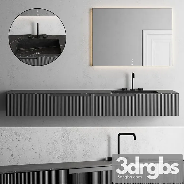 Fiora Synergy Vanity Unit Set 5 3D Model Download