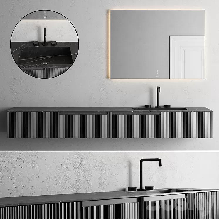 Fiora Synergy Vanity Unit set 5 3D Model Fiora Synergy Vanity Unit set 5 3D Model