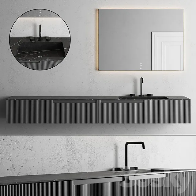 Fiora Synergy Vanity Unit set 5 3DModel Fiora Synergy Vanity Unit set 5 3DModel