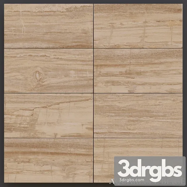 Fiore aquarelle beige 3D Model Download